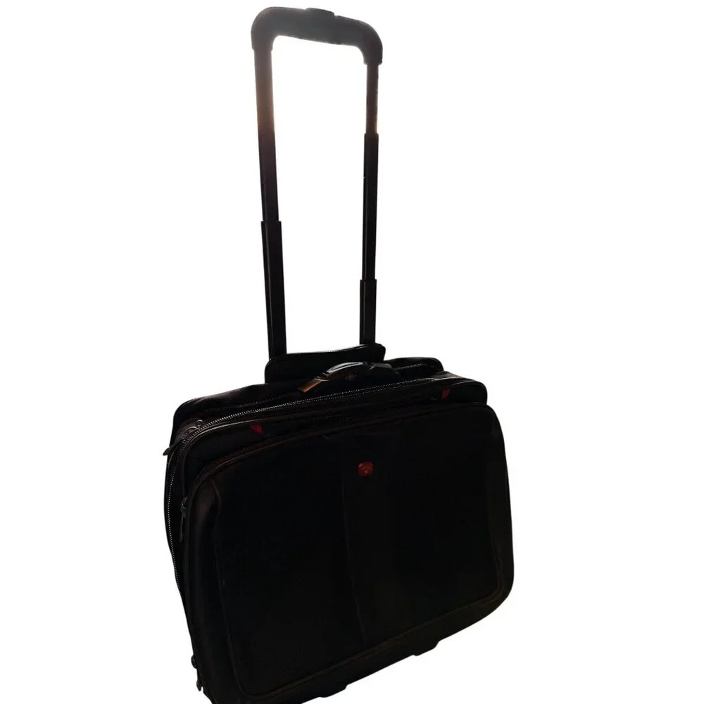 Wenger Swissgear Rolling Laptop Briefcase With Telescopic Handle & Multiple Comp